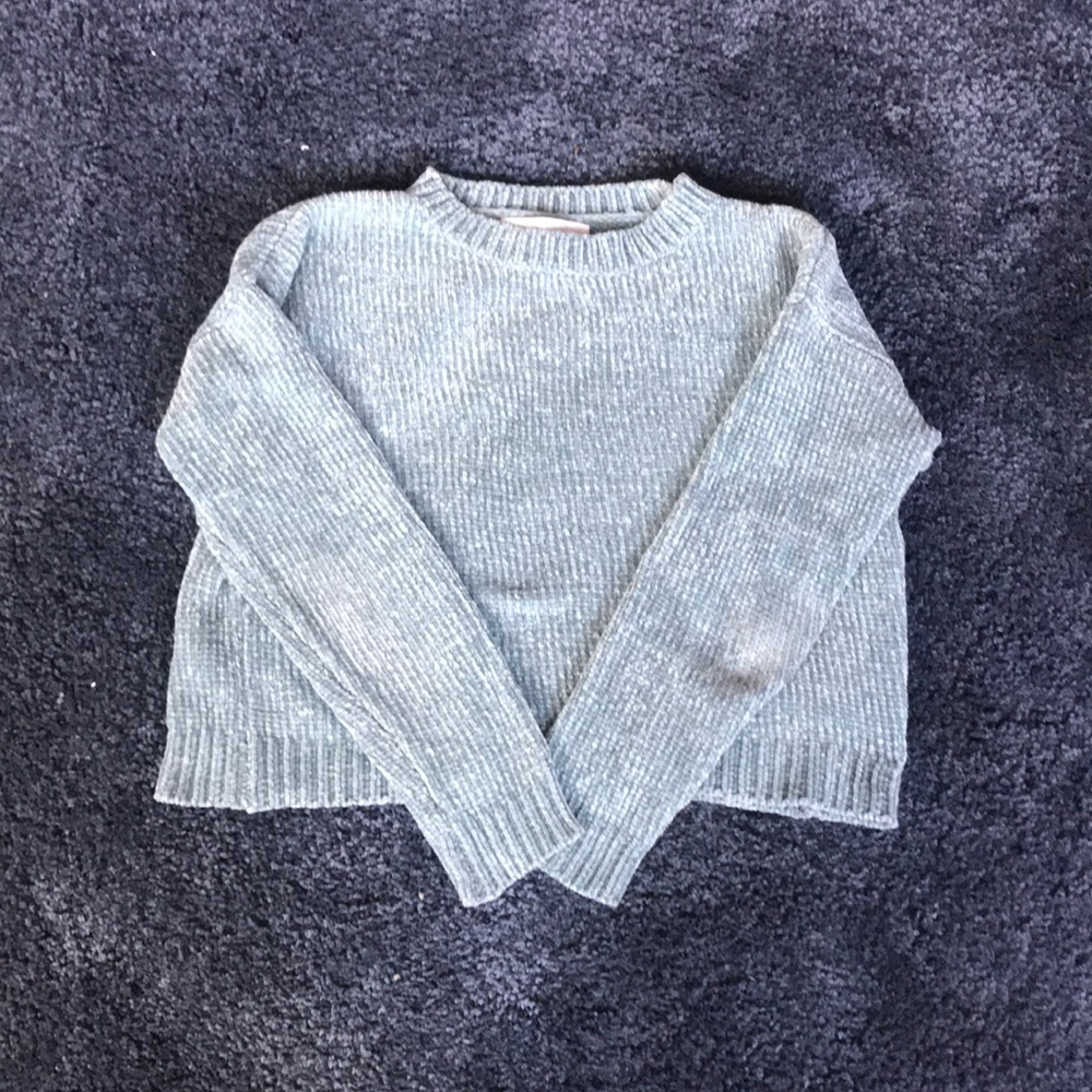 Double Zero cropped Chenille Sweater